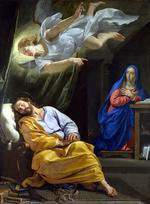欧洲12-19世纪油画三_CHAMPAIGNE, Philippe de - The Dream of Saint Joseph